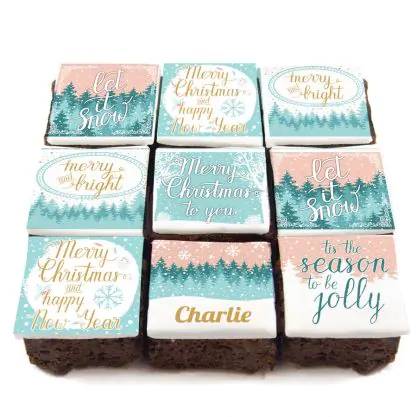 9 Let It Snow Brownies