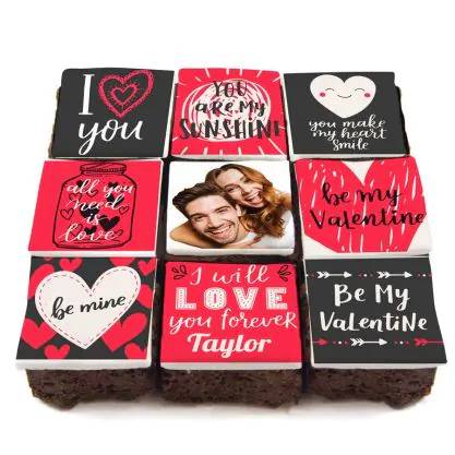9 my valentine brownies