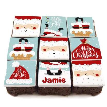 9 Santa Brownies