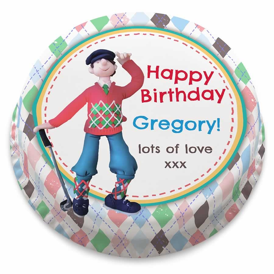 Golf Birthday Cake (Small Party Cake (Serves 10-12))