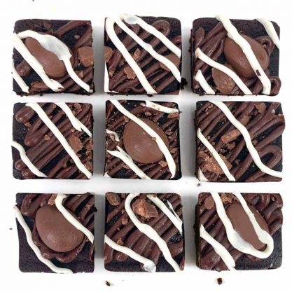 limited edition mini daim egg brownies