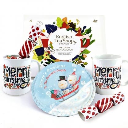 Tea Time For Two Gift Hamper (Letterbox Cake Set (L) Serves 2)