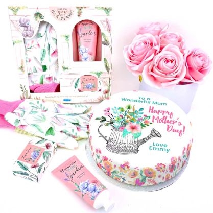 Watering Can Gift Set (Letterbox Cake Set (C) Serves 2)