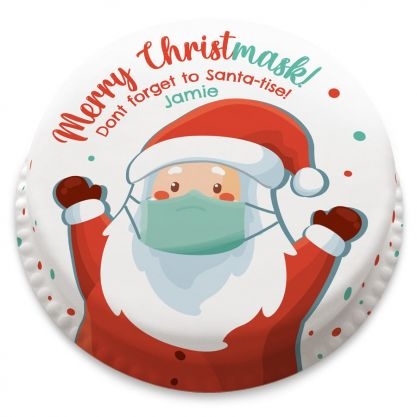 Merry Christ-mask Cake (letterbox gift cake (serves 2-4))