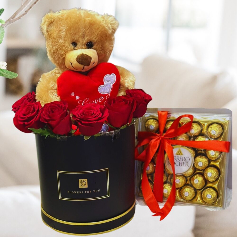 Plushy Roses with ferrero