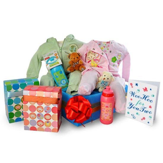 Woo Hoo Twins - Baby Gift for Twins