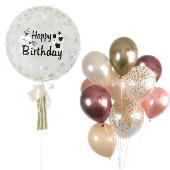 Birthday Deluxe - Helium Balloons Bouquet