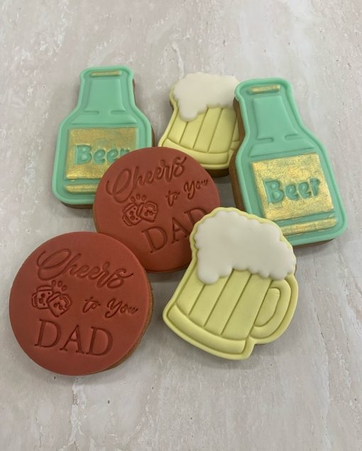 Father’s Day Cookies – Cheers to you Dad Gift Box (Box of 6)