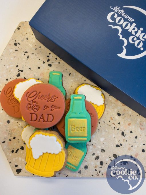 Happy Father's Day Cheers Gift Box Cookies