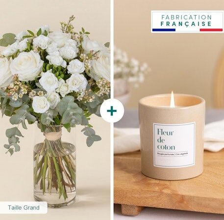 Cotton Green and its scented candle (Normal)