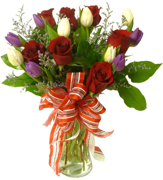 Roses & Tulips (As Shown)