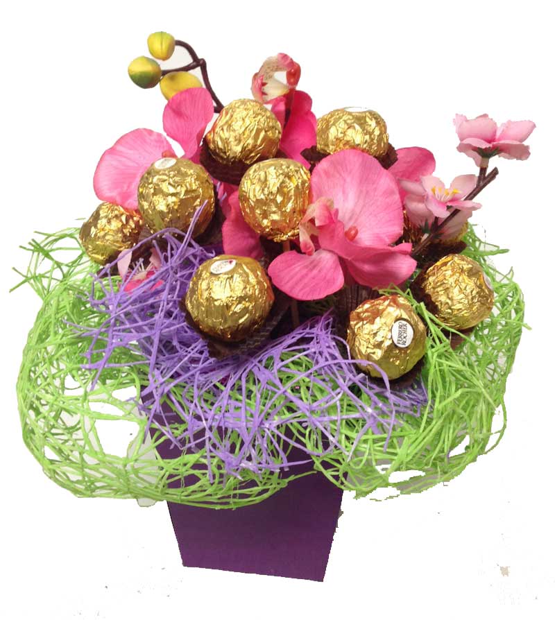 Chocolate and Blooms Bouquet (Small)