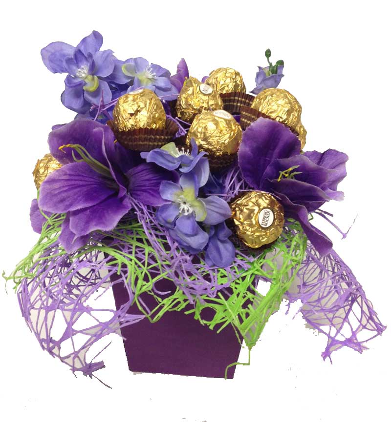 Chocolates and Purple Bouquet (Small)