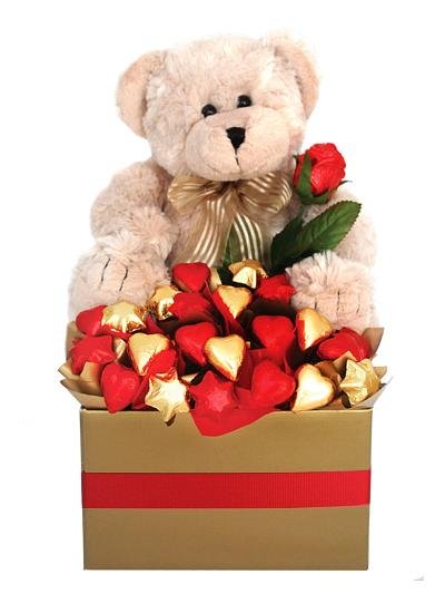 Loving Chocolate Bouquet and Bear (Small)