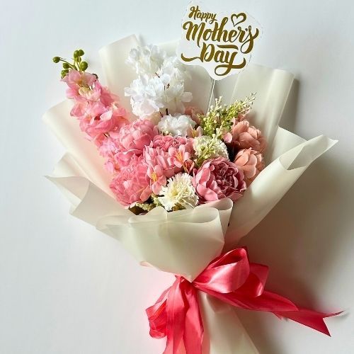 Blush Motherâ€™s Day Hand Bouquet