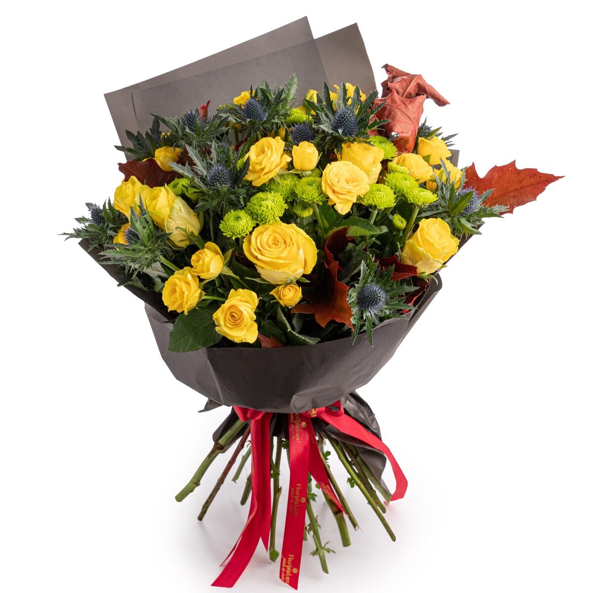 Autumn Love bouquet of yellow roses (Standard)