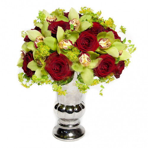 Elegant Roses And Orchids In Romania