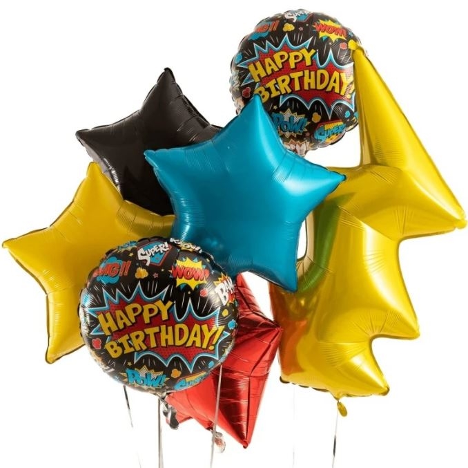 Cool Birthday Balloons Set