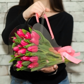 Beauty of Pink Tulips (17 Tulips)