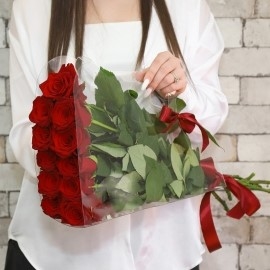 Stunning Roses in Florist Bag