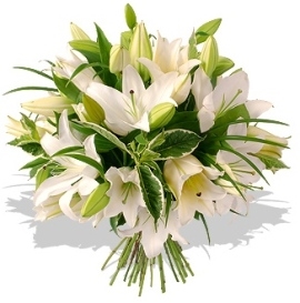 Bouquet Of White Lilies