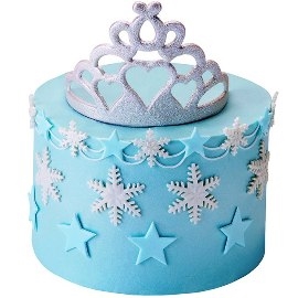 Tiara Tiers Blue Cake (15 persons / diameter 18 x 28 cm)
