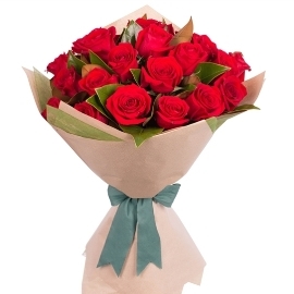 Vibrant Roses Bouquet (19 Roses)