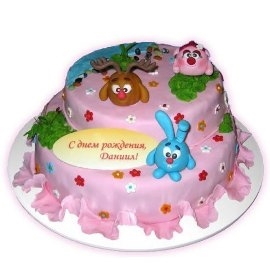 Cake Smeshariki (25 persons / diameter 30 cm)