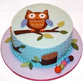 Funny Owl Cake (15 persons / diameter 18 x 28 cm)