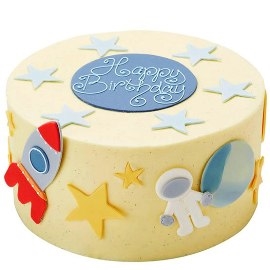 Space Themed Cake (15 persons / diameter 24 x 24 cm)