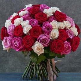 Graceful And Charming (55 Roses)