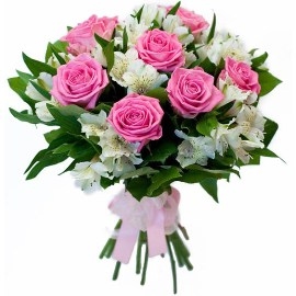 Classical Pink And White Bouquet