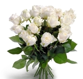 White Roses Bunch (21 Roses)