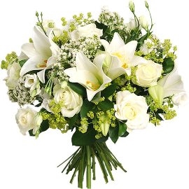 Lilies And Roses Bouquet
