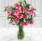 Deluxe Pink Lily Bouquet