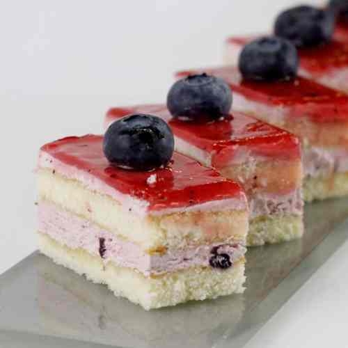 Blueberry White Chocolate Cake (2In-6 Pkg)