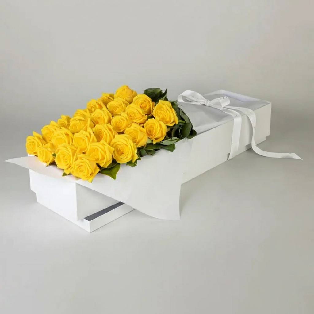 Everlasting Lovely Roses in Yellow