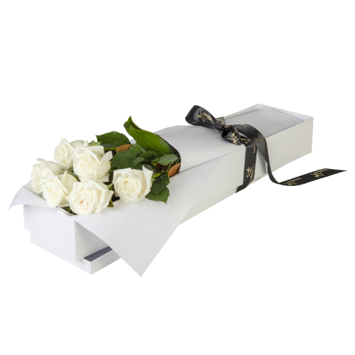 Roses with Love in White
