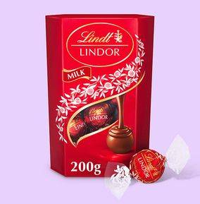 Lindt Lindor Milk Chocolate Truffles Box 200g