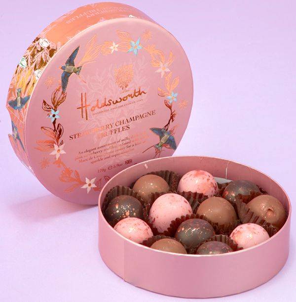 Holdsworth Strawberry Champagne Truffles