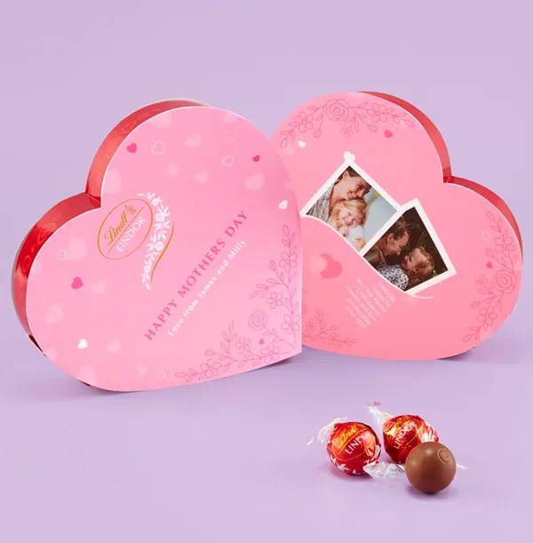 Photo Upload Mother's Day Lindt Chocolate Heart
