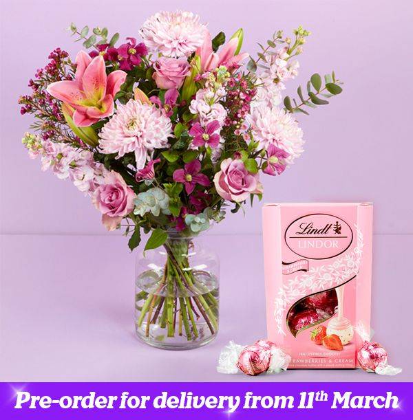 The Wonderful Mum Bouquet & Lindt Gift Set