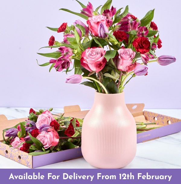 For My Sweetheart Rose & Tulip Letterbox