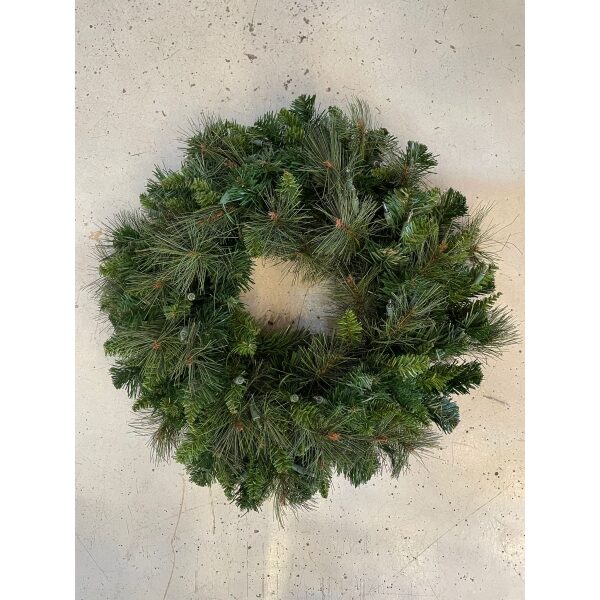 Wreath 24" Deluxe Belgium 50 Clear Lights