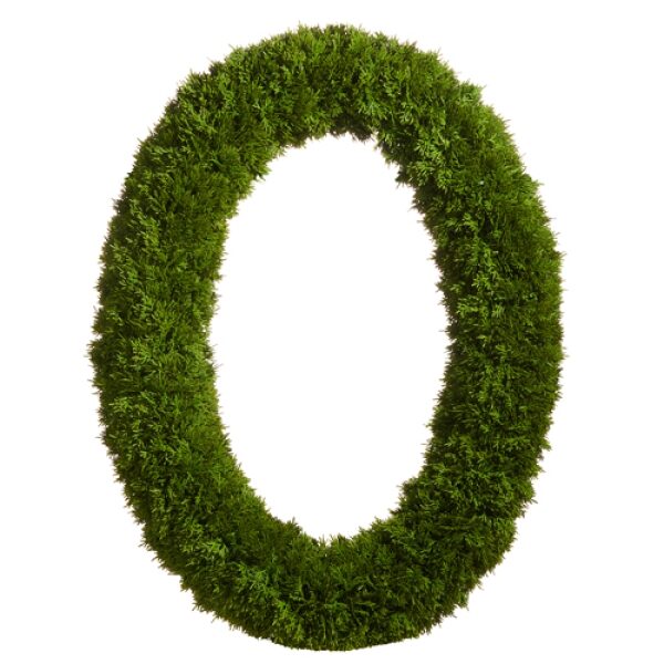 Wreath 30.5" Oval Cedar