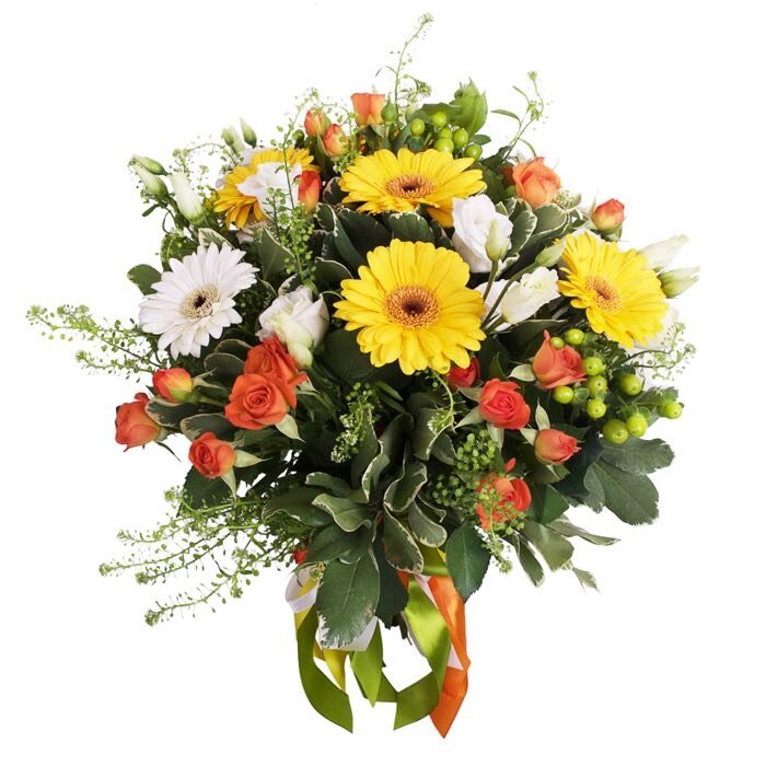 Gerberas And Orange Roses (Standard)