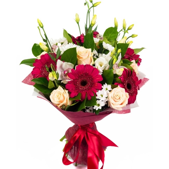 roses gerberas and orchids (Standard)