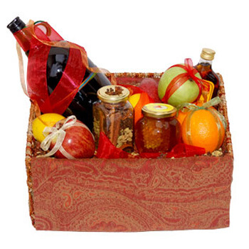 Basket of mulled wine