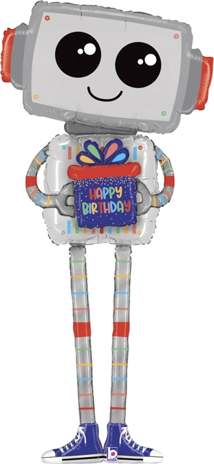 5ft Tall Happy Birthday Giant Robot