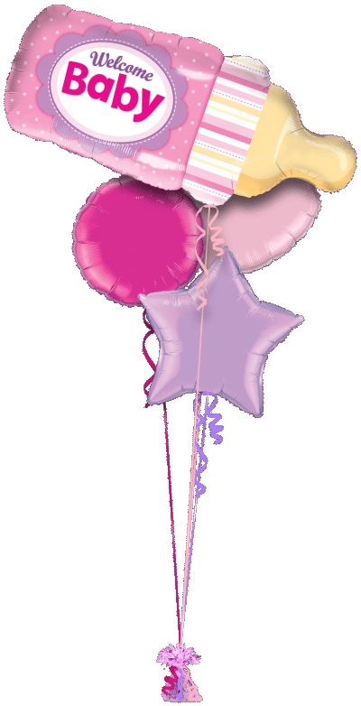 Welcome Baby Girl Bottle